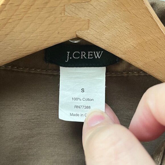 J. Crew Brown‎ Belted Utility / Military Jacket- Size S - Picture 2 of 7